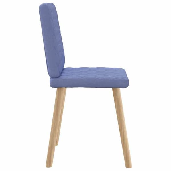 Maison Exclusive - Matstolar set om 4 blå jeans tyg