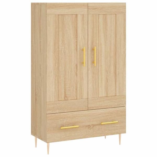 Maison Exclusive - Buffé hög ek sonoma 69,5x31x115 cm ingenjörsträ