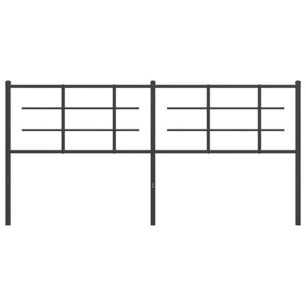 Maison Exclusive - Erstatnings hovedgærde i sort metal 180 cm