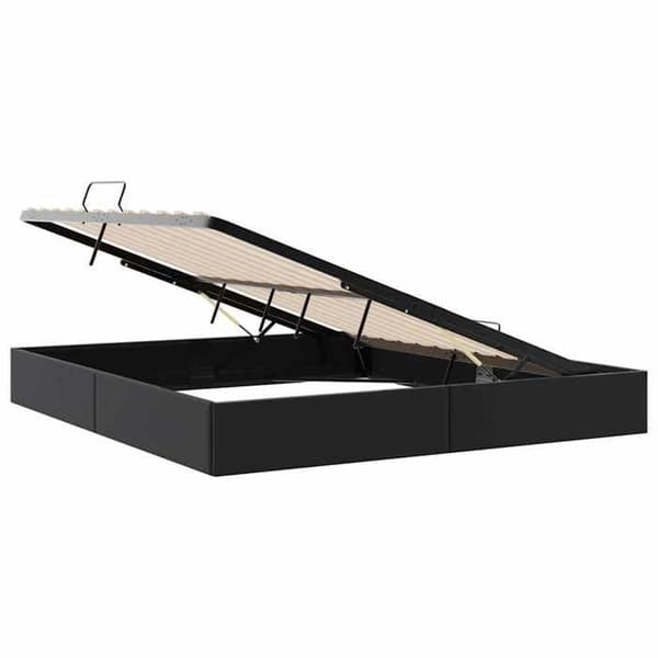 Maison Exclusive - Säng med förvaring Svart 193 x 203 cm Konstläder