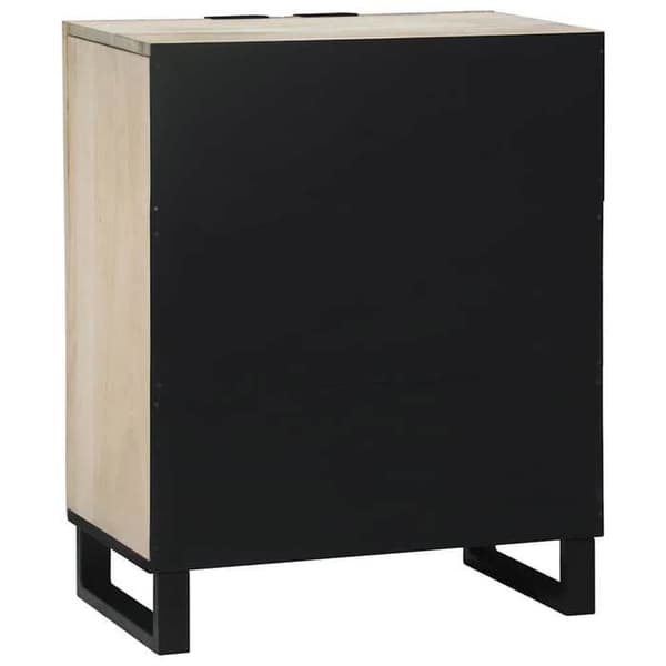 Buffé - EXKLUSIVT HEM - 60 x 33,5 x 75 cm - Massivt mangoträd - Vit - Rymlig förvaring Vit