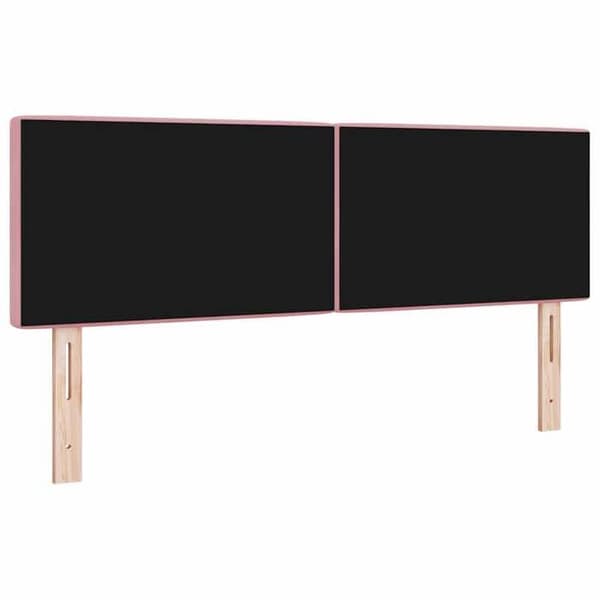 Maison Exclusive - Ruusupäällysteinen sänkytausta 160 cm Sametti Ros