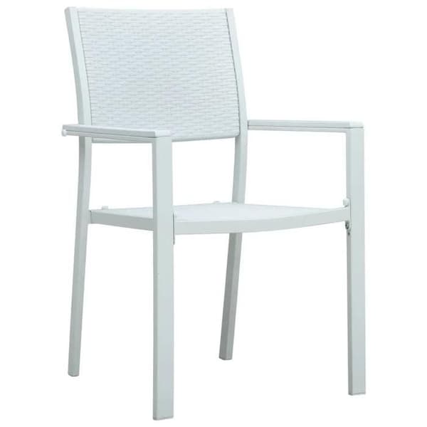 Maison Exclusive - Have spisebordssæt 5 stk Hvid Vit