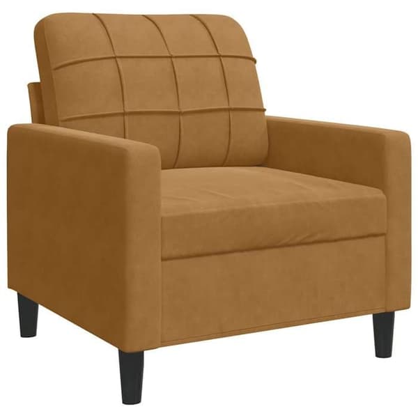 Maison Exclusive - Ruskea nojatuoli 60 cm samettia