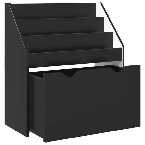 Maison Exclusive - Børnebibliotek med skuffe Sort 60 x 29,5 x 69 cm