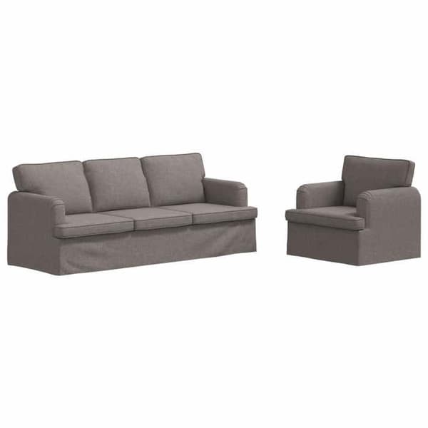 Maison Exclusive - 2-delars soffset i taupe tyg