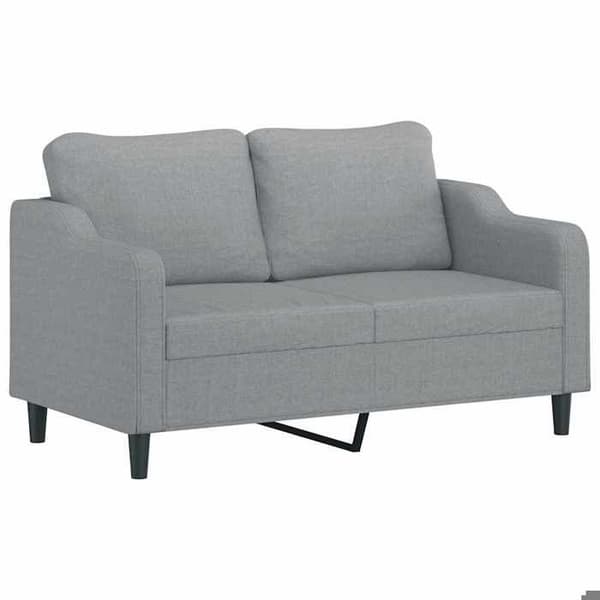 Maison Exclusive - Sæt af 2 sofaer med lysegrå puder i stof
