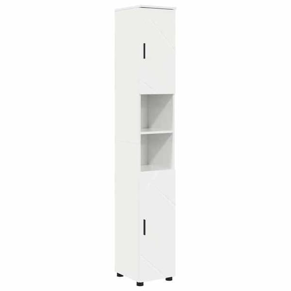 Maison Exclusive - Badrumsskåp Vit glans 30 x 35 x 192 cm Strålande vit