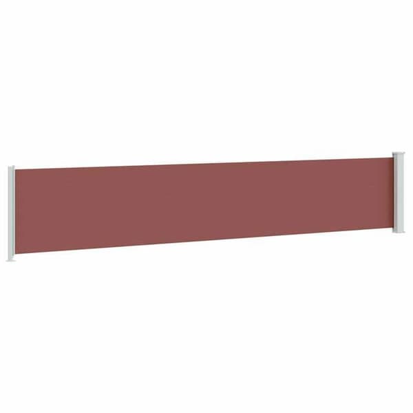 Maison Exclusive - Retractable sidokappa för patio 117x614 cm Brun