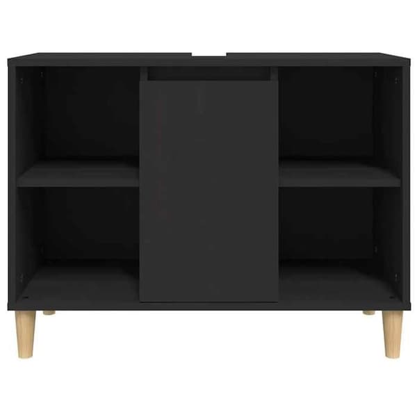 Maison Exclusive - Sort vaskemøbel 80x33x60 cm ingeniørtræ