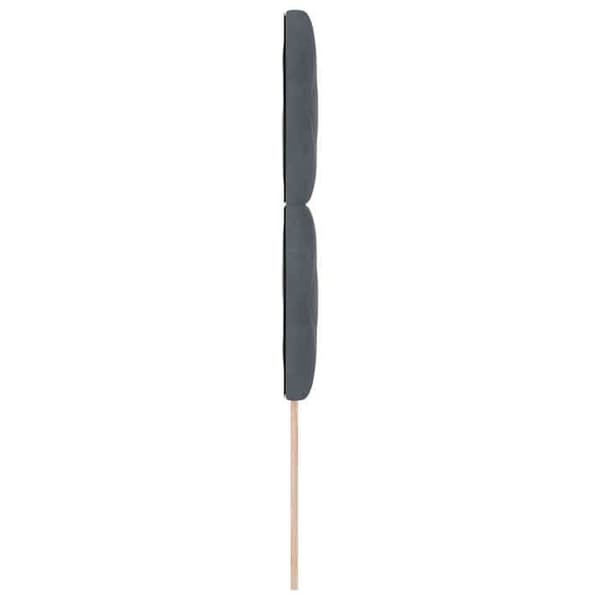 Maison Exclusive - LED Hovedgærde Mørkegrå 100 cm Velour Mörkgrå
