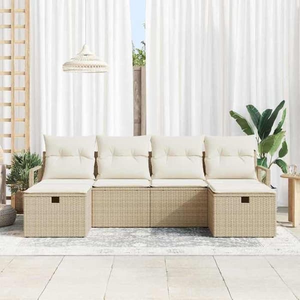 Maison Exclusive - Sæt af 6 sofaer 6-pladser Beige og creme