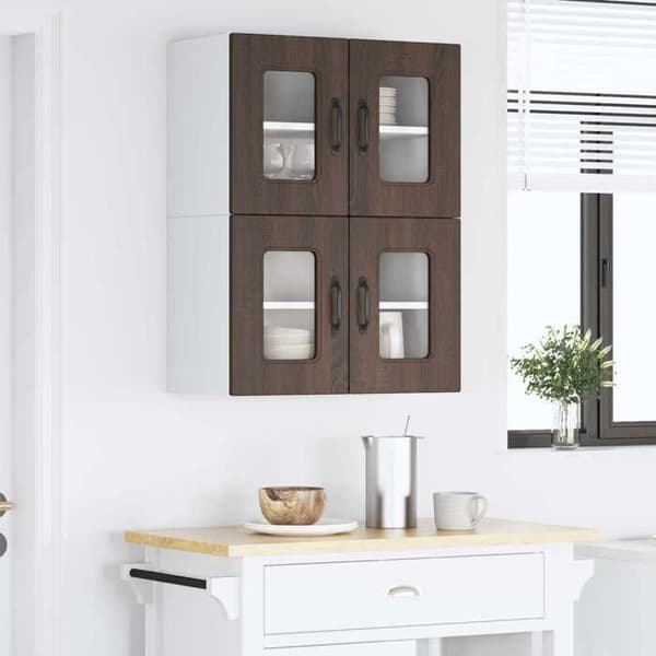 Maison Exclusive - Kalmar 2 stk. opvaskemaskinepanel i mørk eg Brun ek