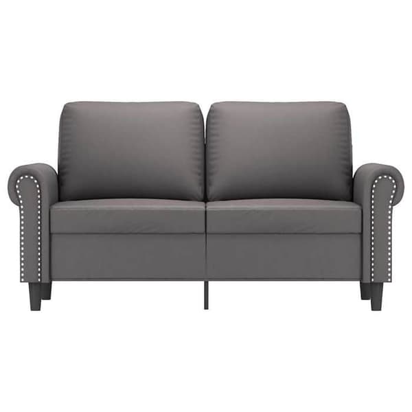 Maison Exclusive - 2-personers sofa Grå 120 cm Syntetisk læder