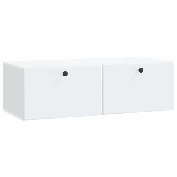 Maison Exclusive - Väggmonterad TV-möbel 98 x 41 x 30 cm Vit Ingenjörsträ