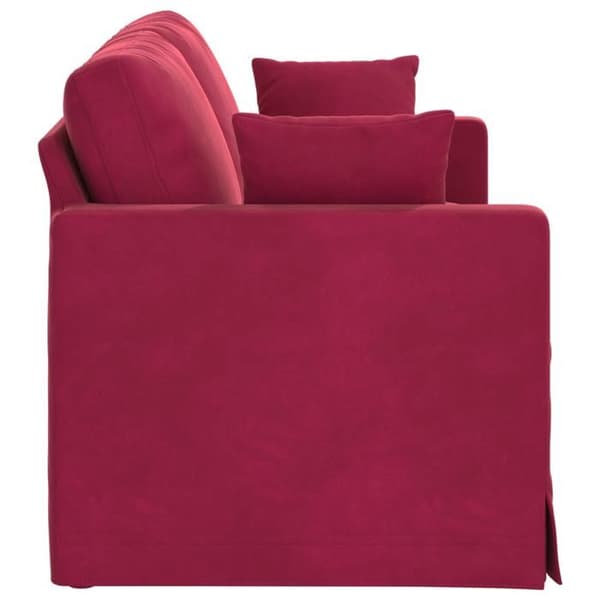 Maison Exclusive - Soffa Bordeaux 138 x 78 x 80 cm Sammet