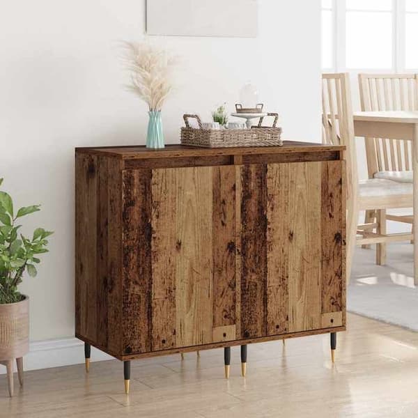 Buffet - EKSKLUSIVT HUS - 2 dele - Spånplader - Rektangulær 40x35x70 cm - Indbyggede hylder