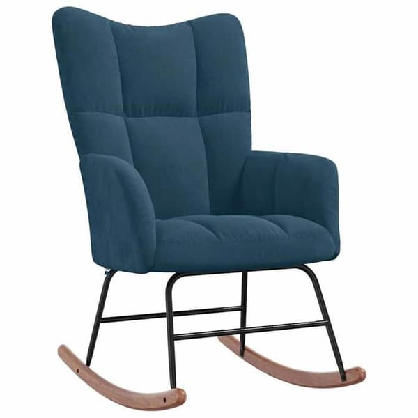 Maison Exclusive - Blå Velour Gyngestol