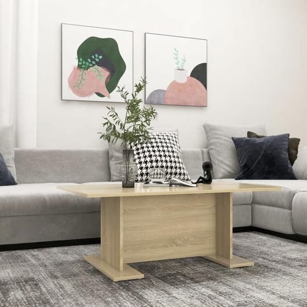Bord - EKSKLUSIV HUS - 103,5x60x40 cm - Sonoma Eg - Ingeniørtræ - Rektangulær Sonoma ek