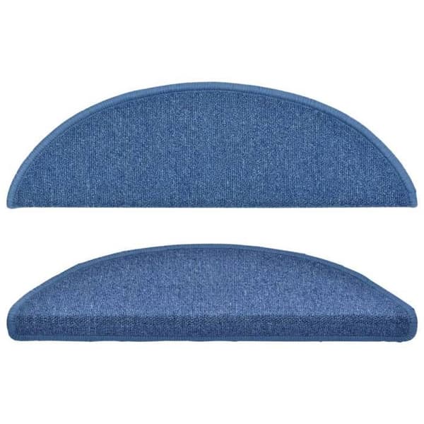 Maison Exclusive - Trappe tæppe 10 dele 56 x 17 x 3 cm Blå Halvmåne Blå