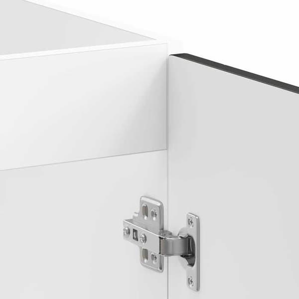 Maison Exclusive - Porto 2-delt underskabs møbel Sort 80 x 46 x 81,5 cm Svart