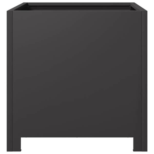 Maison Exclusive - Sort plantekasse 40x40x40 cm stål