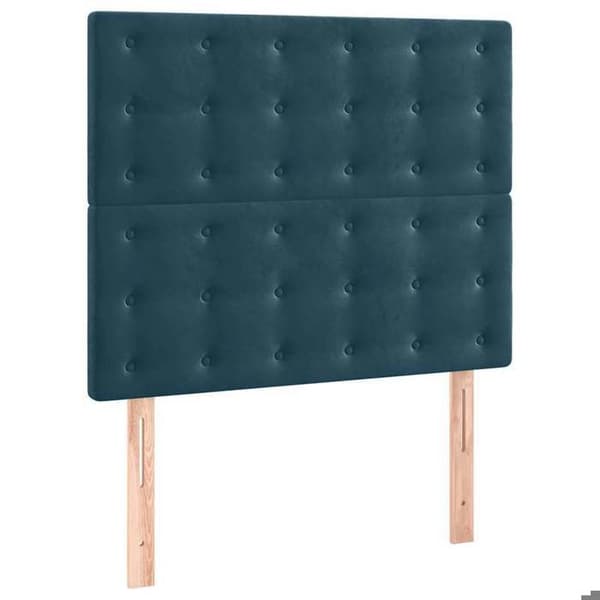 Maison Exclusive - Mørkeblå Hovedgærde 80x5x118/128 cm Velour Mörkblå