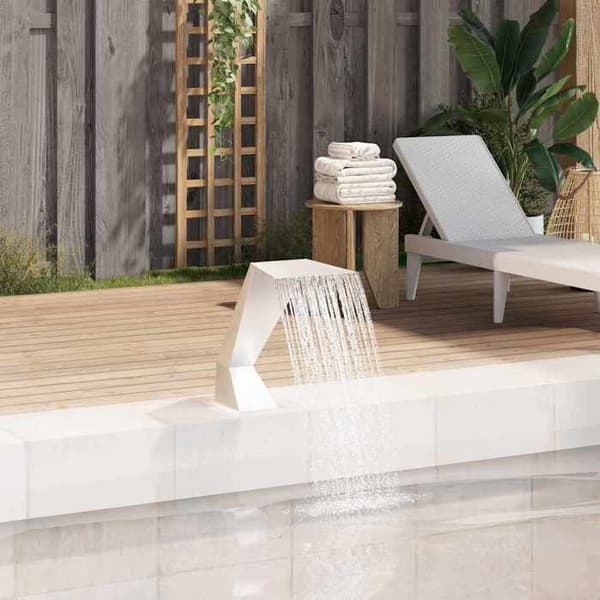 Maison Exclusive - Fontän av rostfritt stål 64 x 30 x 52 cm Silverfärgad