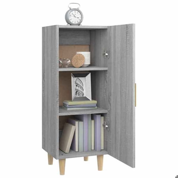 Maison Exclusive - Buffet Sonoma grå 34,5x34x90 cm Ingenjörsträ Grå