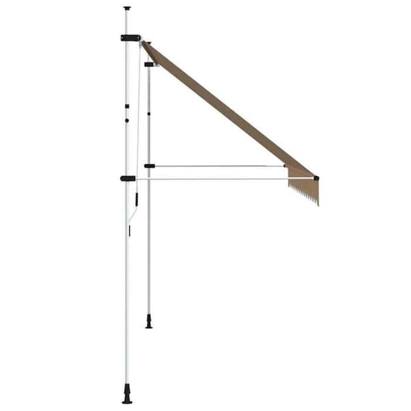 Exklusivt hus - Manuell utdragbar markis 350 cm Gula och blå ränder