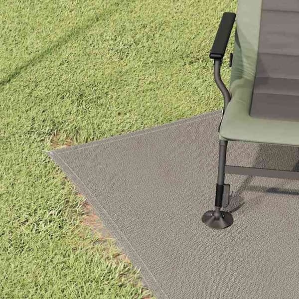 Maison Exclusive - Vaaleanharmaa telttamatto 200 x 200 cm Polyeteeni
