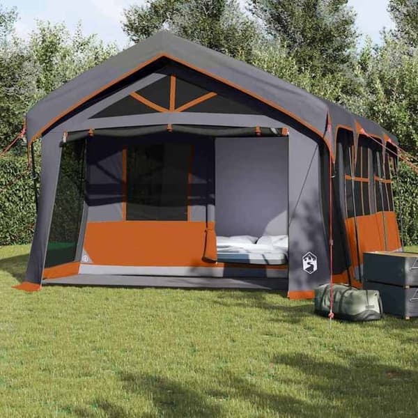 Maison Exclusive - Perheteltta Harmaa ja oranssi 620 x 322 x 240 cm Polyesteri