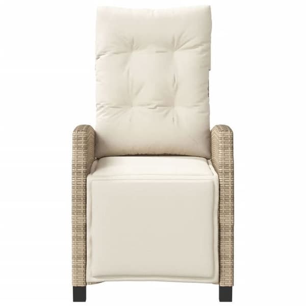 Maison Exclusive - Bistroset 3 delar med beige kuddar i flätad resin