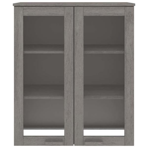 Maison Exclusive - Överdel till buffé HAMAR Ljusgrå 85x35x100 cm Furu