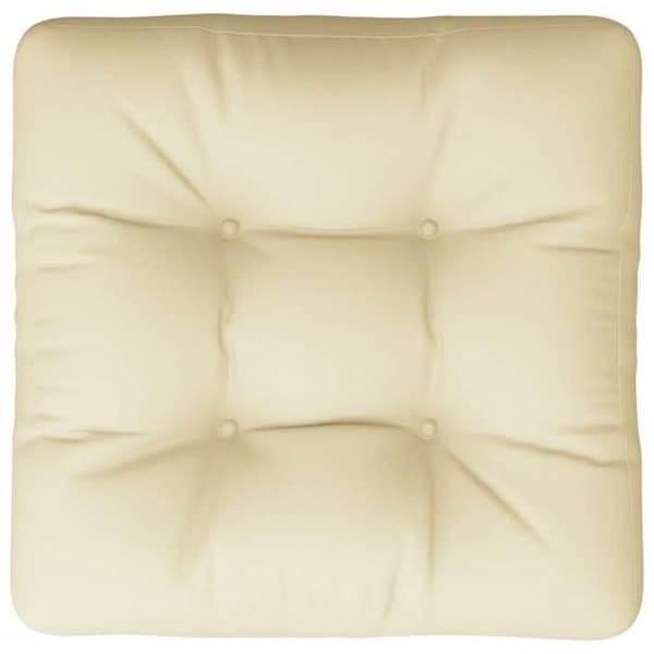 Maison Exclusive - Kudde av pall crème 58x58x10 cm tyg