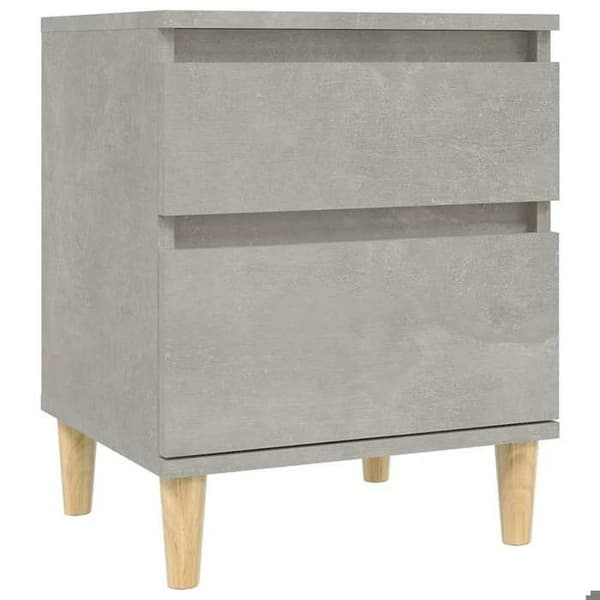 Maison Exclusive - Yöpöydät 2 kpl Harmaa betoni 40x35x50 cm