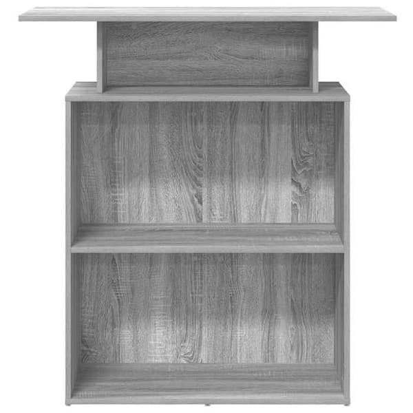 Maison Exclusive - Reception desk sonoma grå 100x40x104 cm ingeniørtræ Sonoma grå