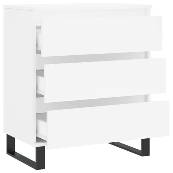 Maison Exclusive - Buffé Vit 60x35x70 cm Ingenjörsträ