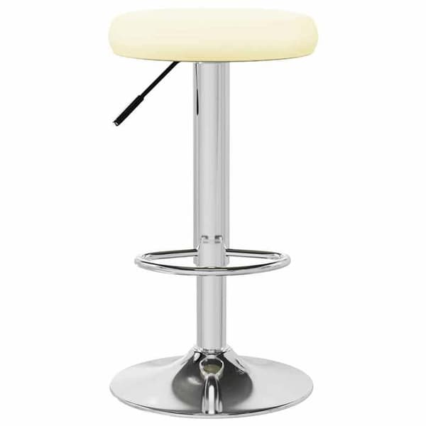 Maison Exclusive - Barstolar set om 2 i krämfärgad konstläder