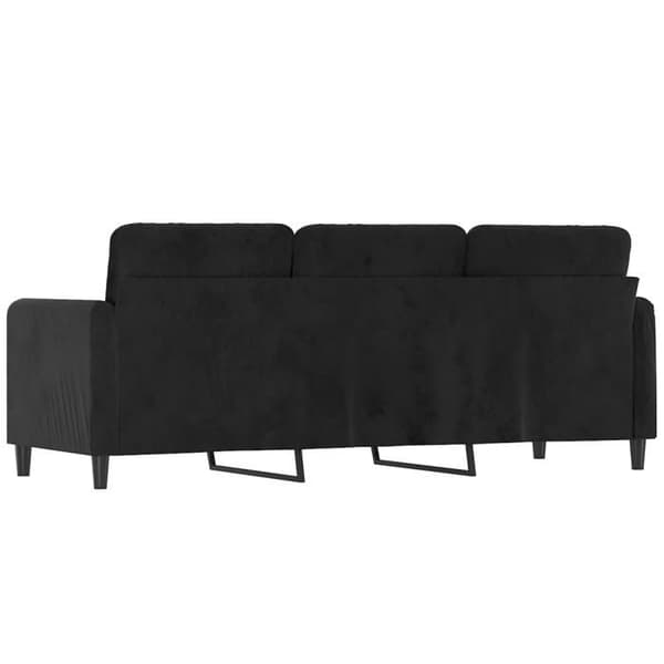 Maison Exclusive - 3-paikkainen sohva musta 180 cm sametti
