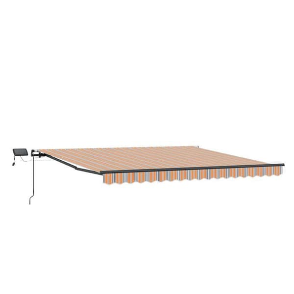 Maison Exclusive - Fällbart Markis Multicolor 450 × 350 cm Tyg och Aluminium