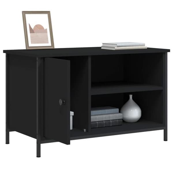 Maison Exclusive - TV-møbel Sort 80x40x50 cm Ingeniørtræ