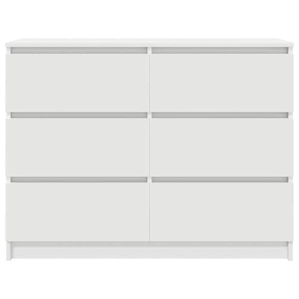 Maison Exclusive - Buffé vit 100x35x76 cm ingenjörsträ Vit