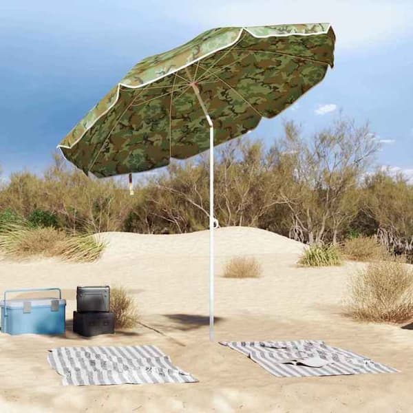Maison Exclusive - Haveparasol 263 x 263 x 272 cm polyester 170T Camouflage