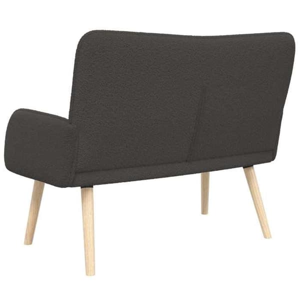 Maison Exclusive - Soffa 2 platser Mörkgrå 115 x 61 x 87 cm Bouclé