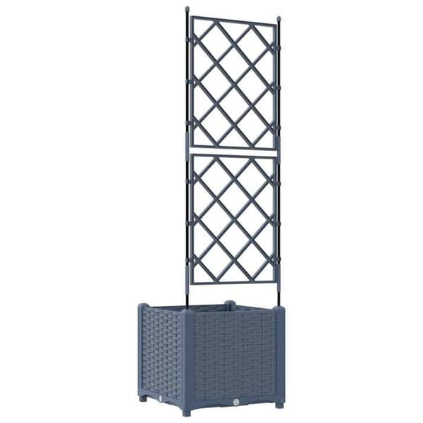 Maison Exclusive - Harmaa puutarhakori 40 x 40 x 143 cm PP