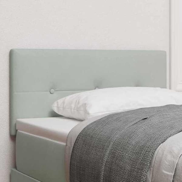 Maison Exclusive - Ljust grå sänggavel 100 cm Sammet