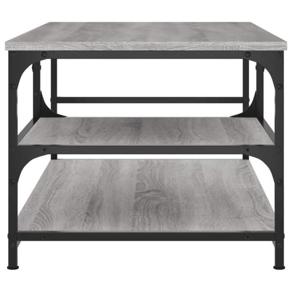 Maison Exclusive - Soffbord sonoma grå 90x49x40 cm ingenjörsträ Sonoma grå