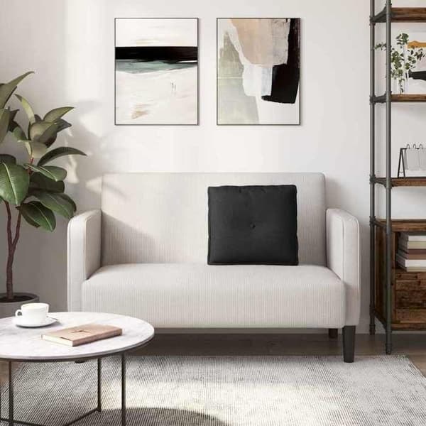 Maison Exclusive - Sort rygpude 50 x 19 x 45 cm stof