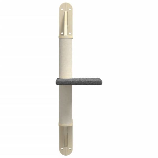 Maison Exclusive - Väggmonterad kattträd med klösmatta mörkgrå 85,5 cm